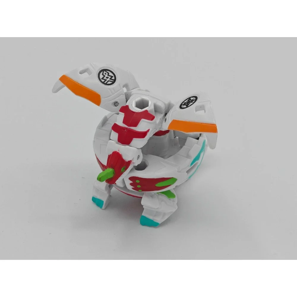 Bakugan Armored Alliance White Red Haos/Pyrus Dragonoid & Tretorous‎ Fusion B600
